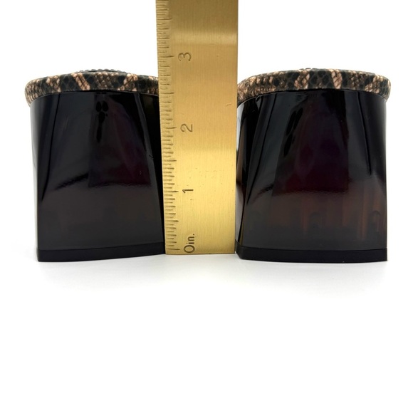 NEW Good American‎ Block Heel Slide Sandal Desert Snake Size 13 GA119K-X - Picture 10 of 13